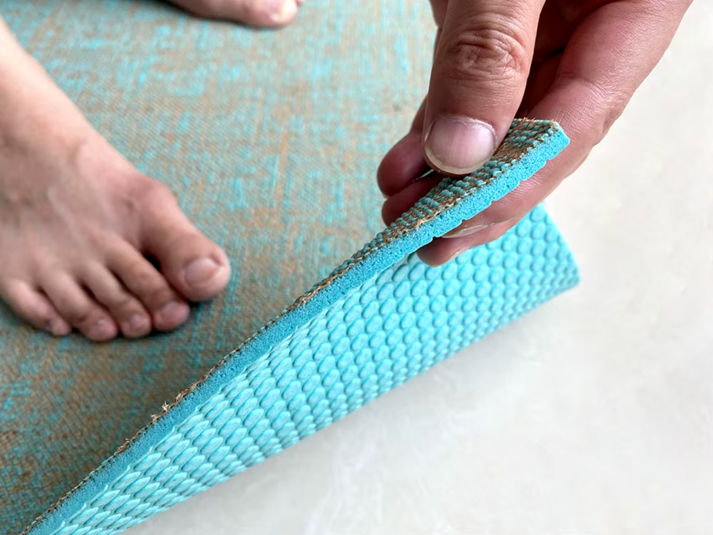 Eco-Friendly Jute and PER Yoga Mat – 183 x 61 x 0.5 cm