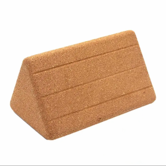 Eco-Friendly Triangular Cork Yoga Block – High-Density Support for Yoga & Pilates