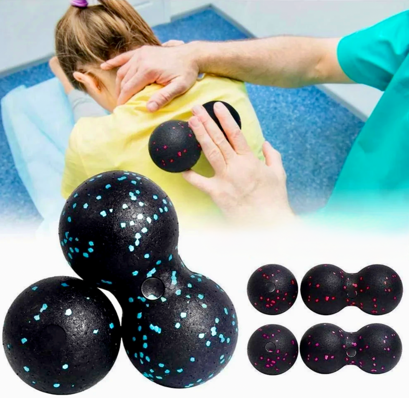 EPP Massage Ball & Peanut Fascia Roller – Muscle Relief Tool for Fitness & Rehabilitation