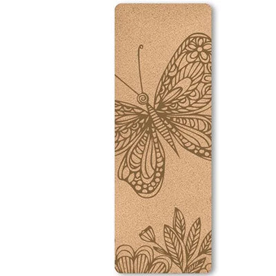 Eco-Friendly Cork Yoga Mat with Position Lines – 183 x 61 x 0.4 cm