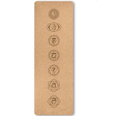 Eco-Friendly Cork Yoga Mat with Position Lines – 183 x 61 x 0.4 cm