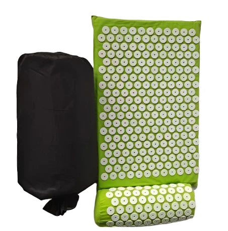 Acupressure Mat Set with Pillow and Carry Bag – For Back Relief, Stress Reduction, and Relaxation Support