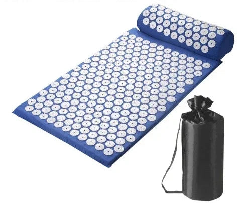 Acupressure Mat Set with Pillow and Carry Bag – For Back Relief, Stress Reduction, and Relaxation Support