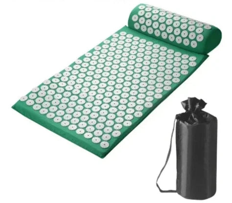 Acupressure Mat Set with Pillow and Carry Bag – For Back Relief, Stress Reduction, and Relaxation Support